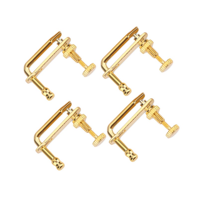 Violin Fine Tuners: 4Pcs Premium Alloy Anti-Rust Durable String Adjusters - High Precision Smooth Screw Easy Mount 4/4 Violin Replacement Parts for 4/4 Violin Players - Image 1