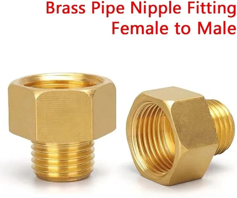 10Pcs Brass Quick Coupler Adapter Male To Female Pressure Gauge Conversion Fitting M03 F06 - Image 5