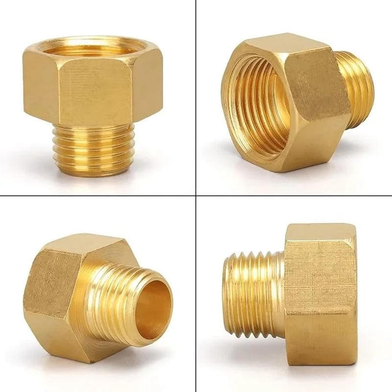 10Pcs Brass Quick Coupler Adapter Male To Female Pressure Gauge Conversion Fitting M03 F06 - Image 4
