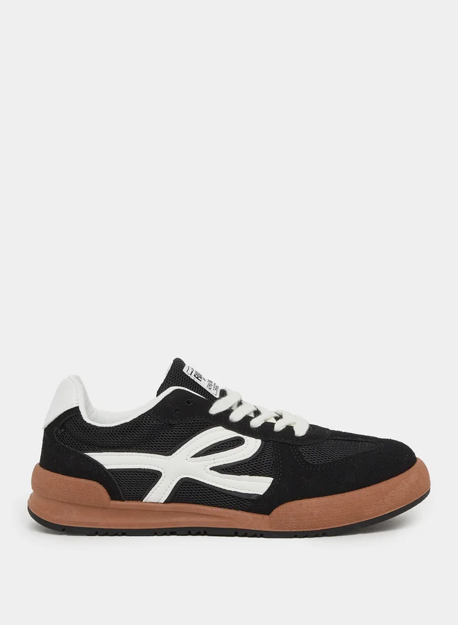 Styli Styli Suede Look Lace Up Sneakers