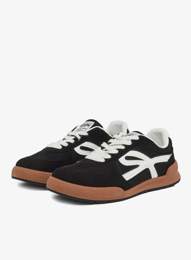 Styli Active Suede Look Lace Up Sneakers