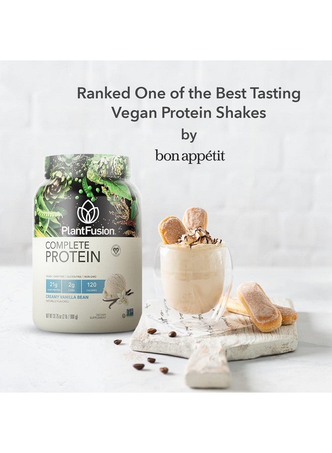 PlantFusion Complete Vegan Protein Powder - Plant Based Protein Powder with BCAAs, Digestive Enzymes and Pea Protein - Keto, Gluten Free, Soy Free, Non-Dairy, No Sugar, Non-GMO - Vanilla Bean 5lb Bulk - Image 3