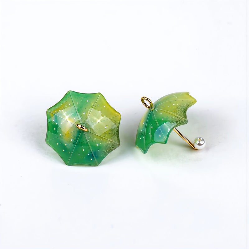 New Design Glitter Umbrella Pendants for Unique Handmade Earrings Jewelry - Image 2
