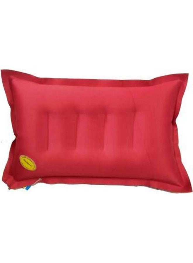 Duckback Rubberized Cotton Travel Air Pillow-Red(Pack of 1) - Image 4