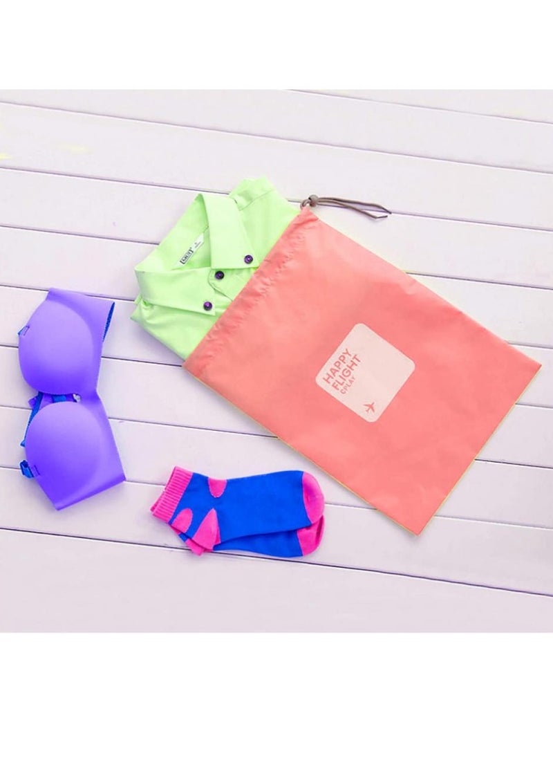 Alissa RED 4pcs/sets Waterproof Drawstring Pouch Storage Bags Travel Shoe Laundry Cosmetic  - Image 2