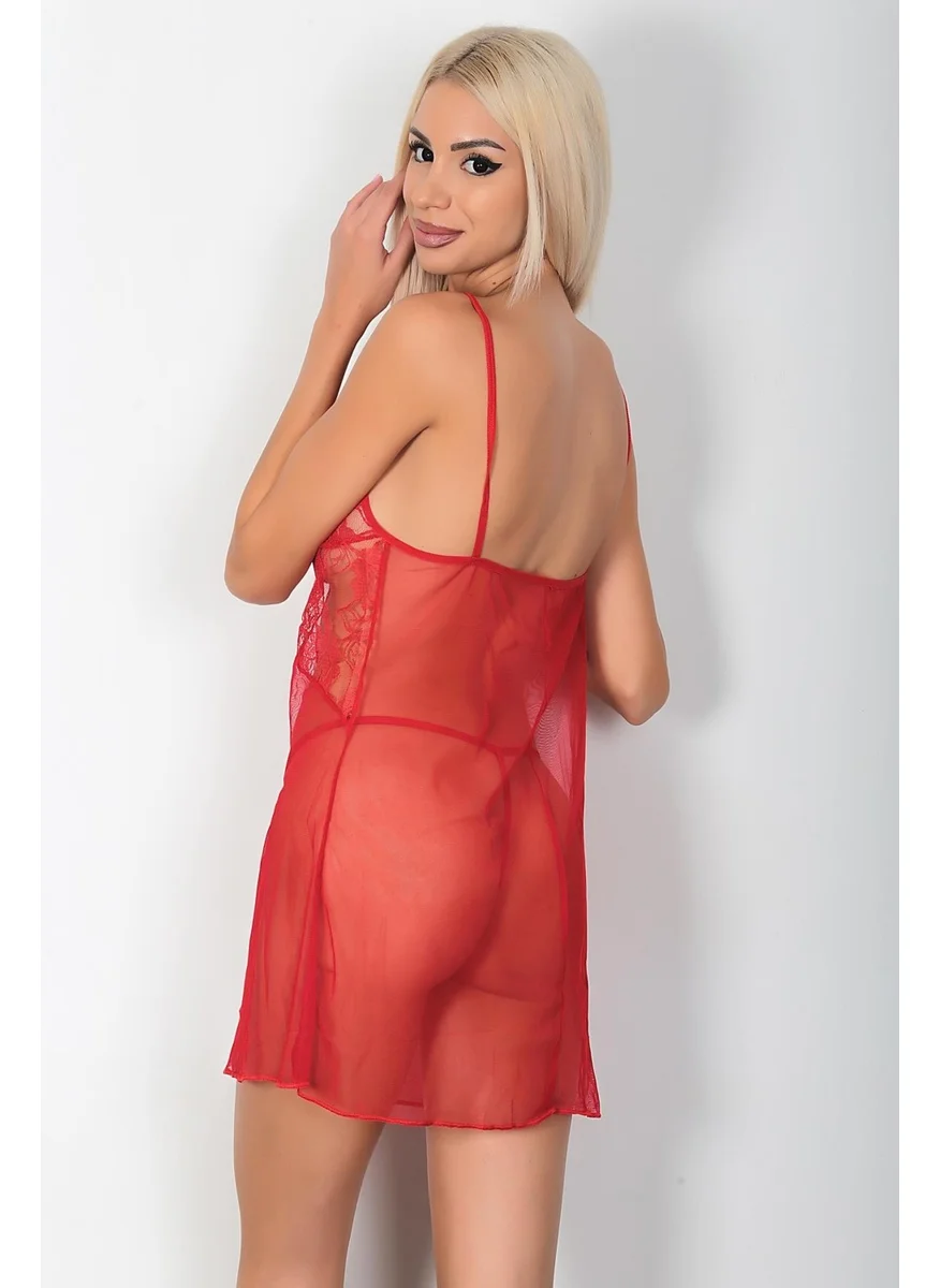 Phevos 2-Piece Lace Detailed Nightgown Set