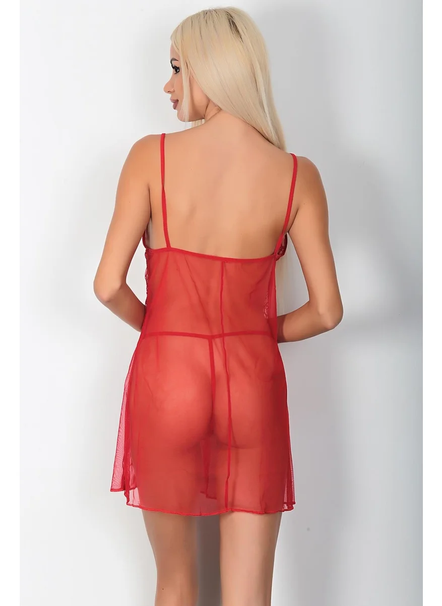 Phevos 2-Piece Lace Detailed Nightgown Set