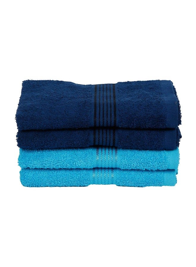 KOPA by Bianca 400 GSM 100% Cotton Soft Terry Towel l 4pc Hand Towel l Gym Towel for Men Workout l Hand Towel for Wash Basin l D`Ross l Arctic Blue-Venice Blue - Image 2