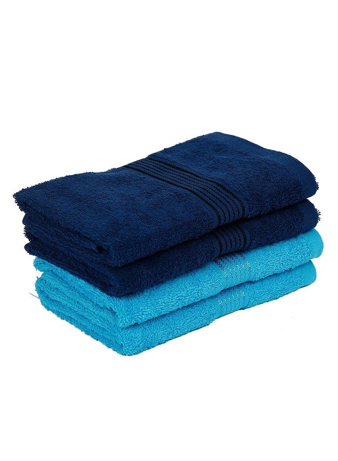 KOPA by Bianca 400 GSM 100% Cotton Soft Terry Towel l 4pc Hand Towel l Gym Towel for Men Workout l Hand Towel for Wash Basin l D`Ross l Arctic Blue-Venice Blue - Image 3