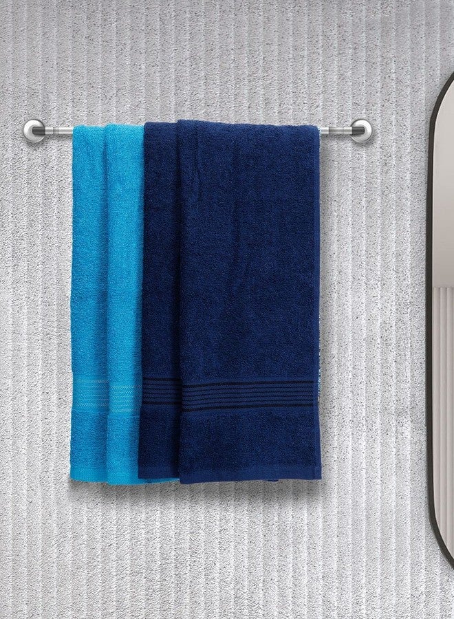KOPA by Bianca 400 GSM 100% Cotton Soft Terry Towel l 4pc Hand Towel l Gym Towel for Men Workout l Hand Towel for Wash Basin l D`Ross l Arctic Blue-Venice Blue - Image 1