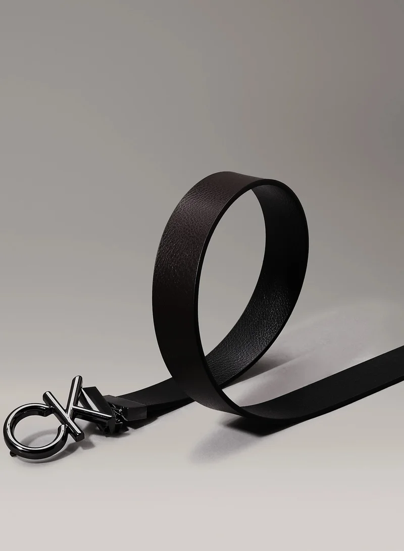CALVIN KLEIN Logo Detailed Allocated Hole Belt