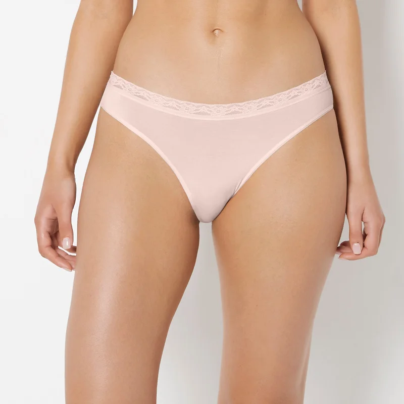 La Senza La Senza Ultrasoft Modal Bikini Panty with Lace Trim