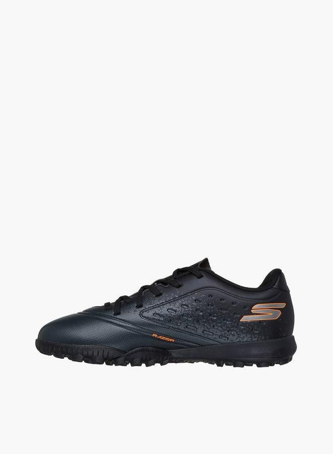 SKECHERS أحذية كرة القدم للشباب الصغار من نوع Tf مع أربطة - 252061L-Bkor-Cp - Image 4