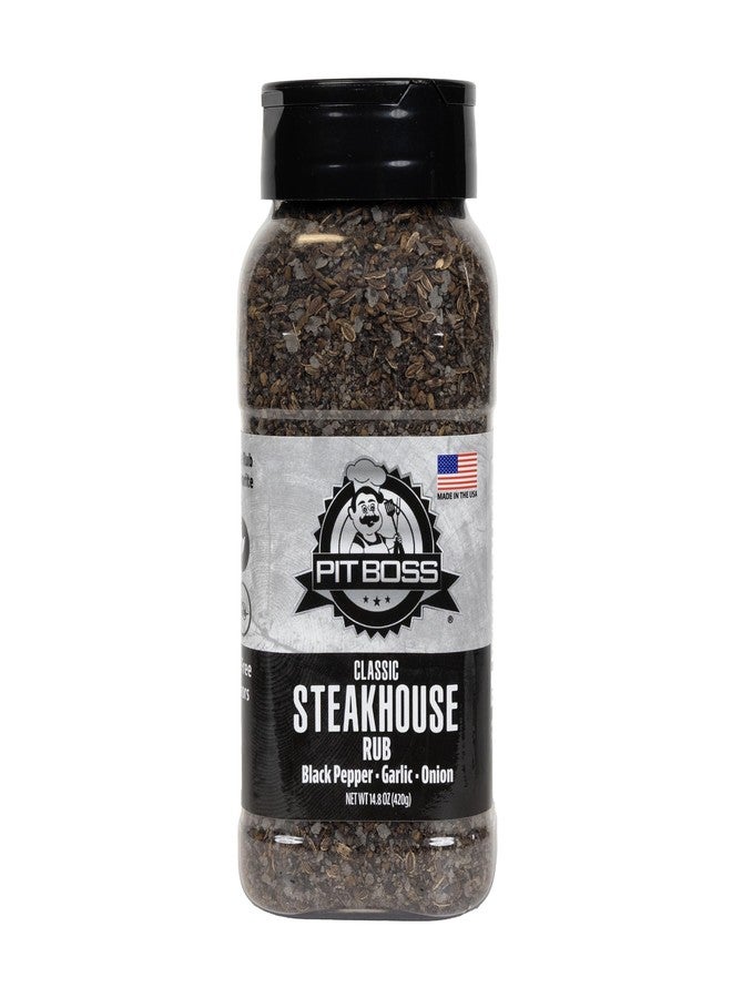 Pit Boss Classic Steakhouse Rub | Black Pepper Garlic Onion Blend | Grill Spices for Beef, Chicken, and Fish | Gluten Free, Preservative Free, No MSG, No Artificial Flavors - Image 1