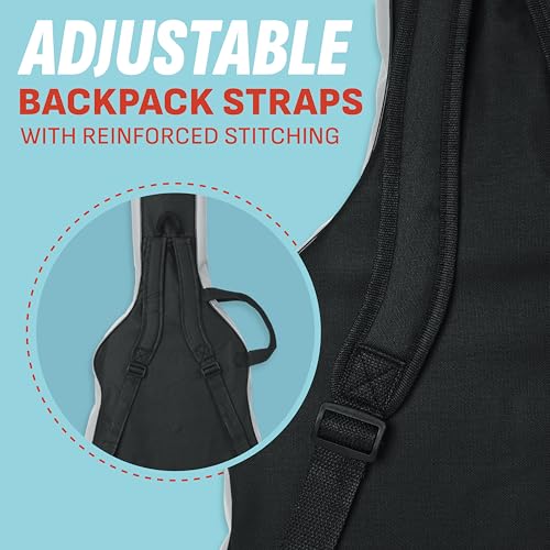 IRIDESCENT Wayfinder by Gator Cases Lightweight Acoustic Guitar Gig Bag with Large Accessory Pocket and Adjustable Backpack Straps; (WF-GB-ACOU) - Image 5
