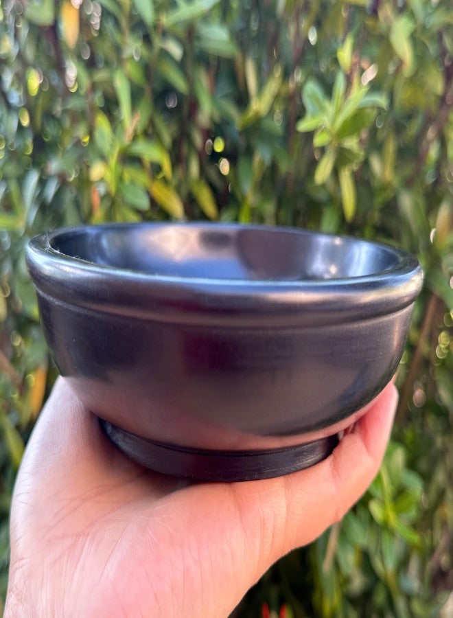 GAF TREASURES Large Black Soapstone Scrying Bowl – 6" Smudge Bowl & Incense Burner | Versatile Black Stone Ritual & Meditation Tool - Image 2