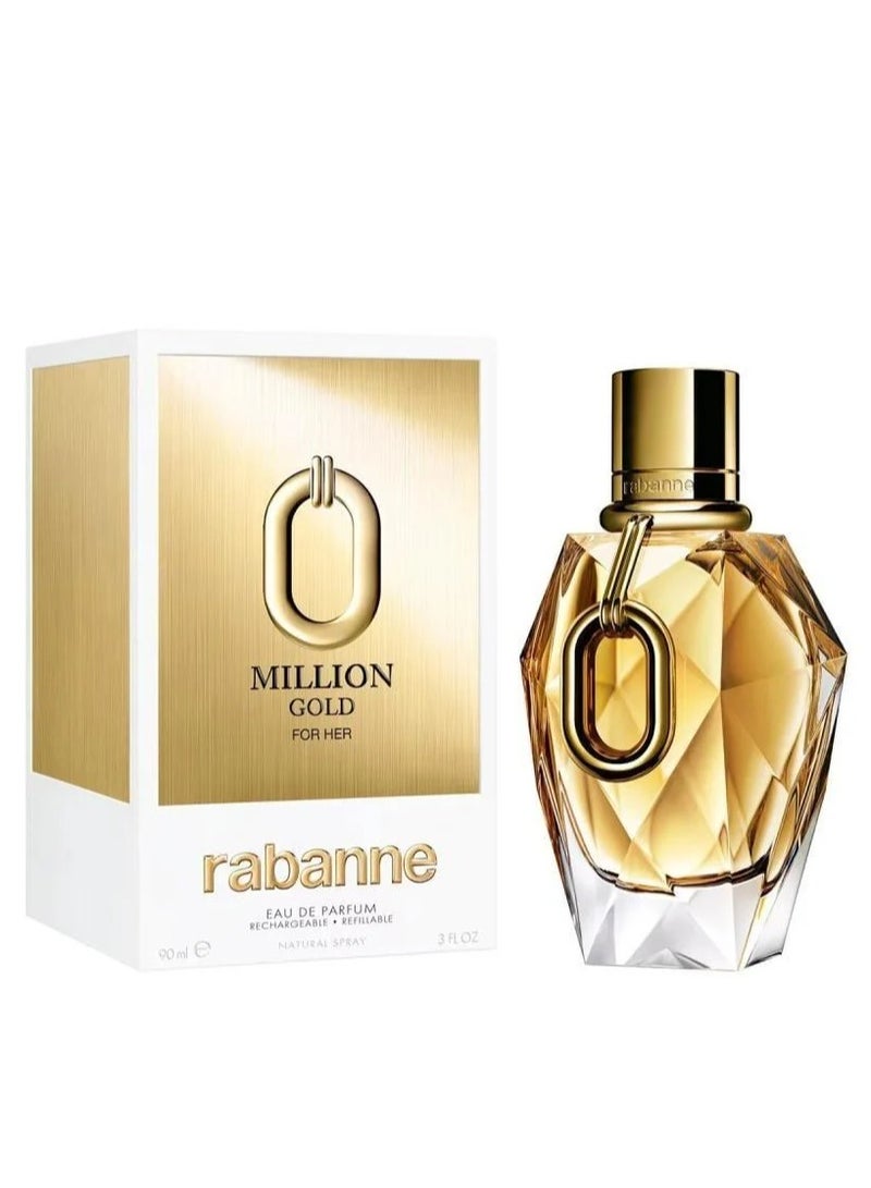 Paco Rabanne Million Gold for Women Eau de Parfum 90ml - Image 1