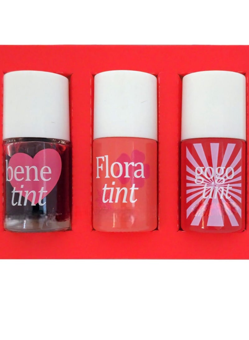 Lip and Cheek Contouring Set Gogo Tint + Flora Tint + Bene Tint