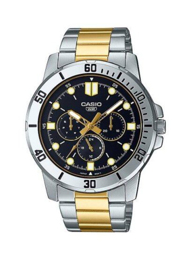 Men's Stainless Steel Analog Watch Mtp-Vd300Sg-1Eudf