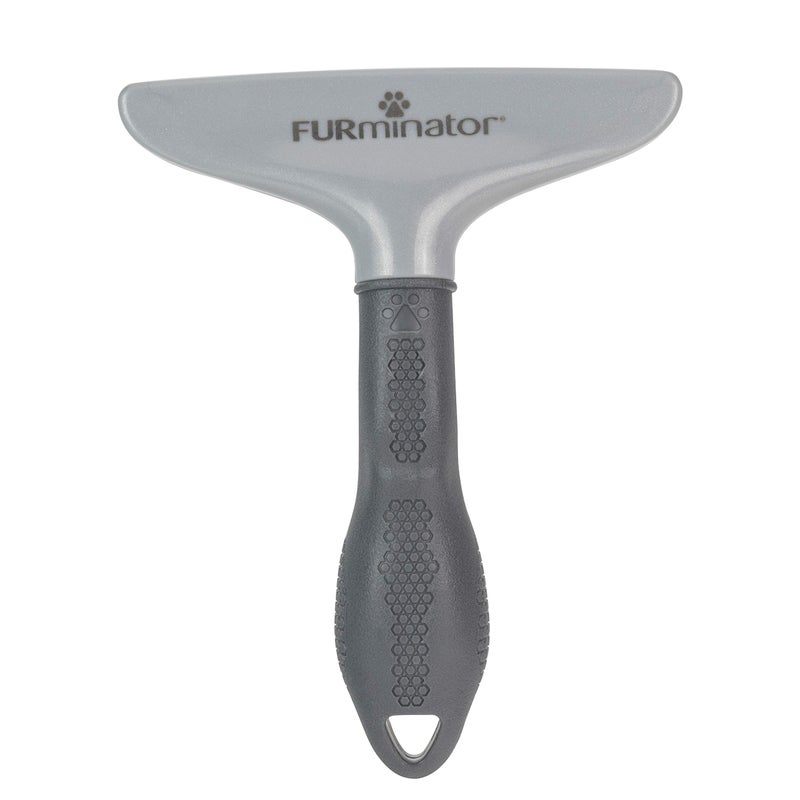 FURminator Dog/Cat Grooming Rake, Grooming Tool, Removes Loose Hair and Tangles, Gray - Image 4