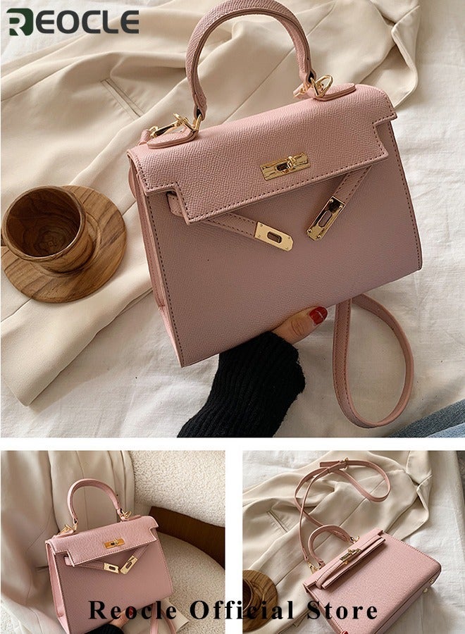 REOCLE Womens Handbags Crossbody Bags Top Handle Satchel with Detachable Strap Luxury Tote Work Bag PU Fashion Designer Handbags Purses - Image 5