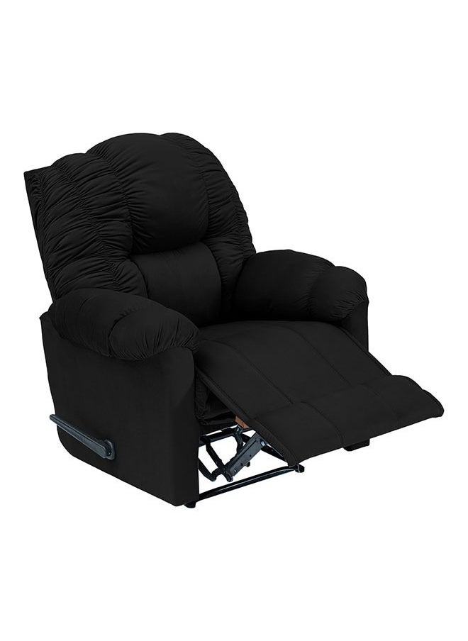 In-House Stanford | Velvet Recliner Chair 90×80×105 cm - Black 