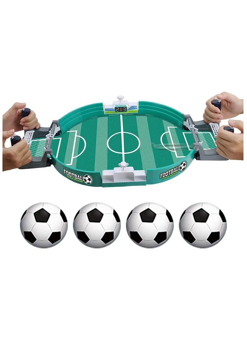 MIXDE Mini Foosball Games Football Table Interactive Game, Tabletop Football Soccer Pinball for Indoor Game Room Table Top Foosball Desktop Sport Board Game for Adults Kids Family Game Night Fun - Image 1