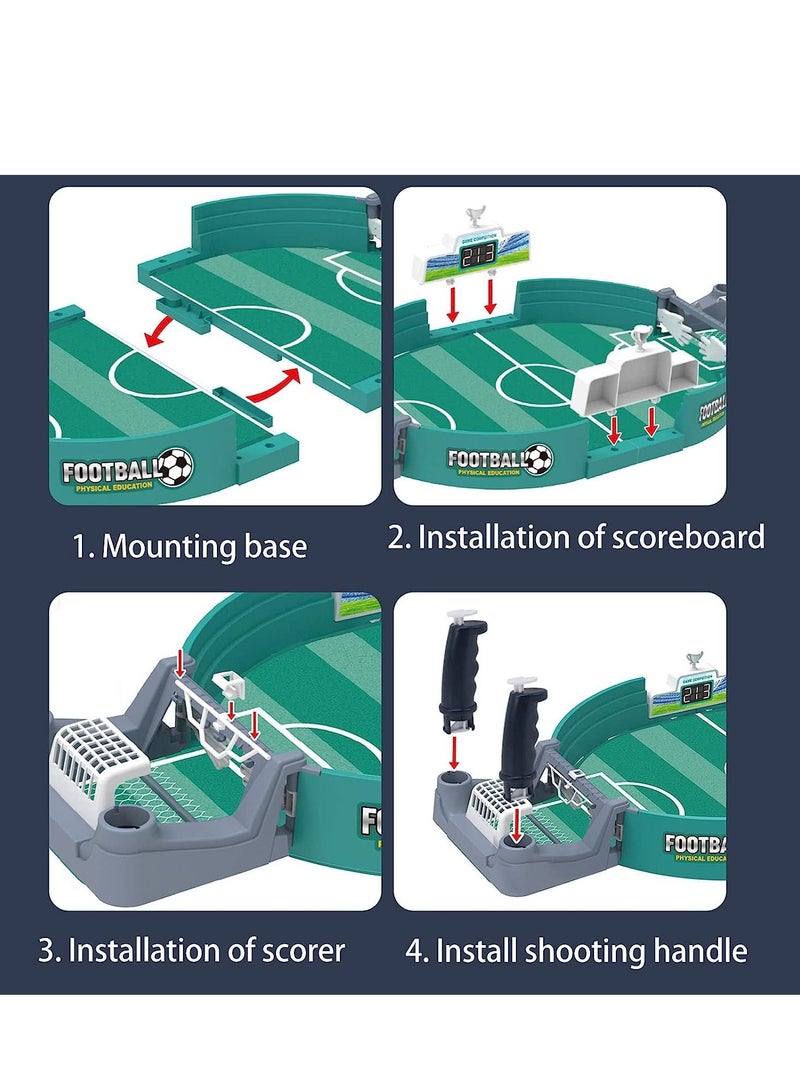 MIXDE Mini Foosball Games Football Table Interactive Game, Tabletop Football Soccer Pinball for Indoor Game Room Table Top Foosball Desktop Sport Board Game for Adults Kids Family Game Night Fun - Image 2