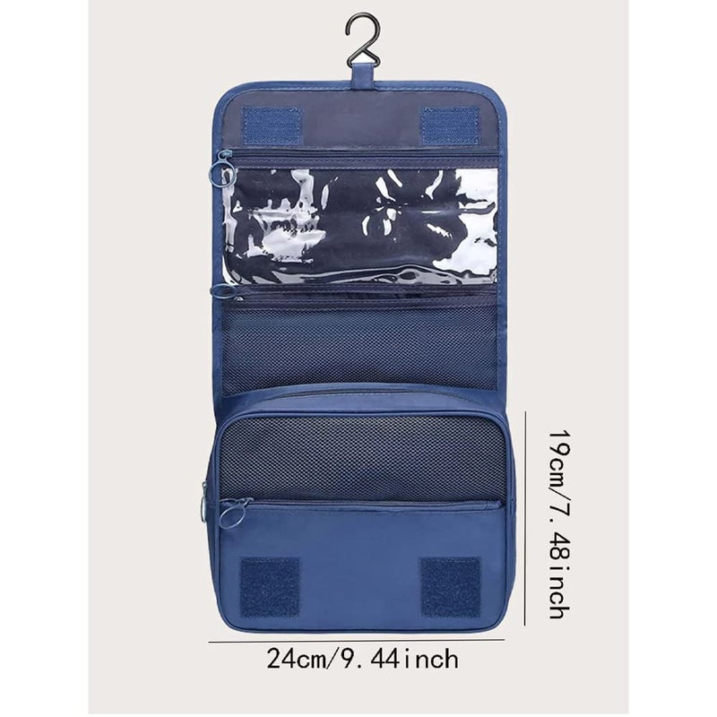 Swift Toiletry Bag Hanging Travel Makeup Bag for Women and Men, Waterproof & Sturdy Hook Cosmetic Makeup Organizer for Toiletries Accessories -, Navy Blue, Toiletry Bag - Image 4