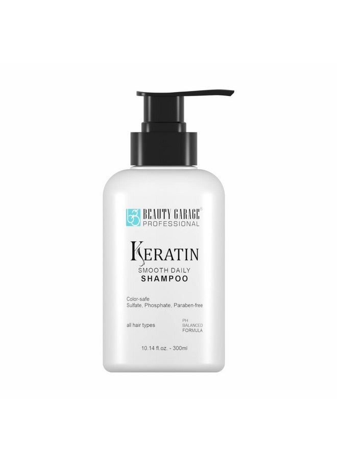Beauty Garage Keratin Sulfate Free Paraben Free Moisturizing Smooth Daily Shampoo (300Ml)  - Image 3
