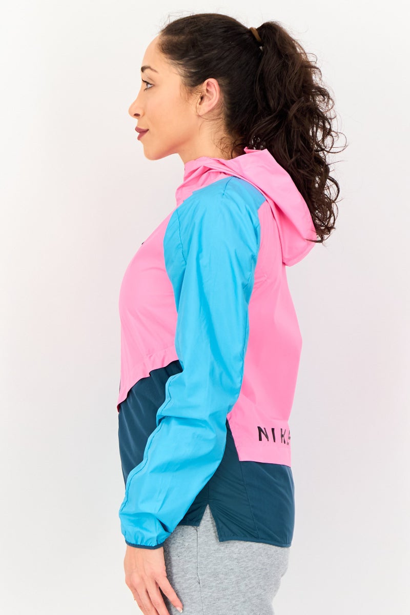 Nike جاكيت نايك إكس تريل للنساء بكم طويل مقاوم للعوامل الجوية، متعدد الألوان - Image 4