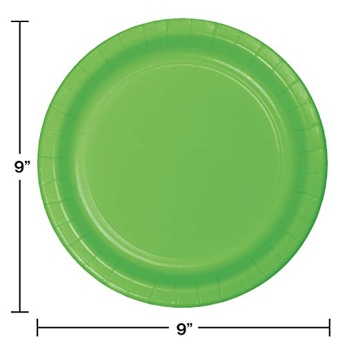 Creative Converting Touch of Color 24 Count Paper Dinner Plates, Fresh Lime - Image 2