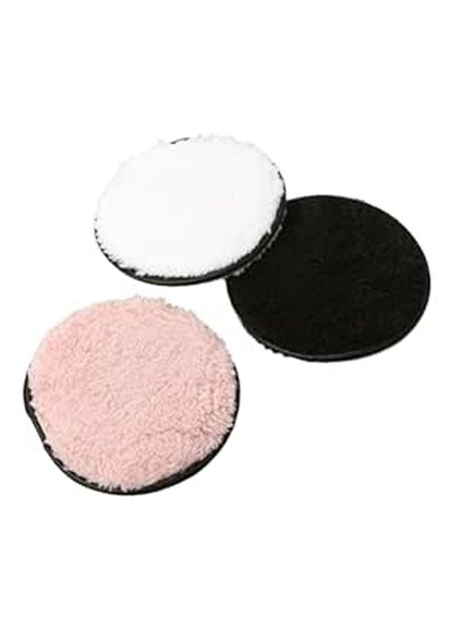 Reusable Makeup Remover Cloth Soft Plush Facial Cleansing Pads 3Pcs Random Color - Image 1