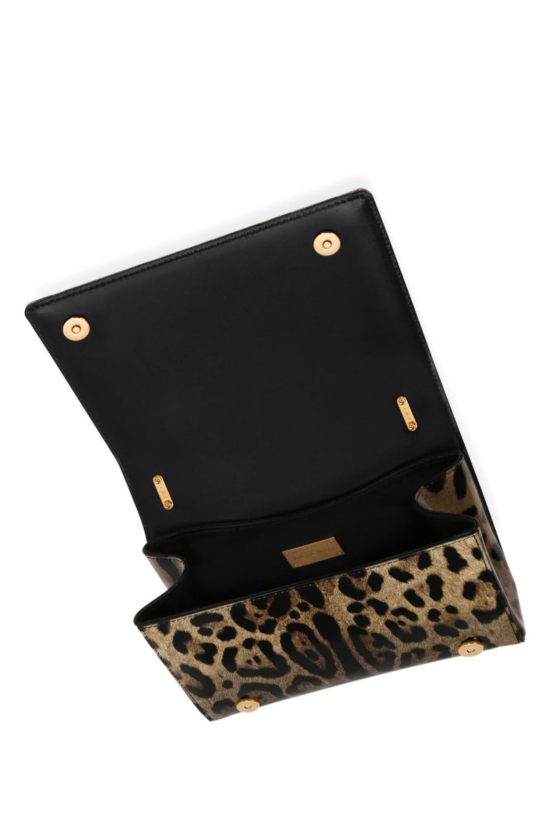 حقيبة كتف من جلد النابا للفتيات من DG