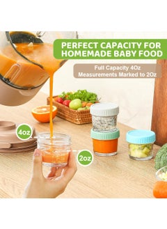 HASTHIP HASTHIP® 6Pcs Salad Dressing Containers 120ml Glass Jam Jars Ketchup Cups Sauces Jars for Lunch Box Portable Glass Sauces Cups with Cap Multi-Purpose Glass Jar for Seasonings, Jam, Soy Sauces, More  - Image 3