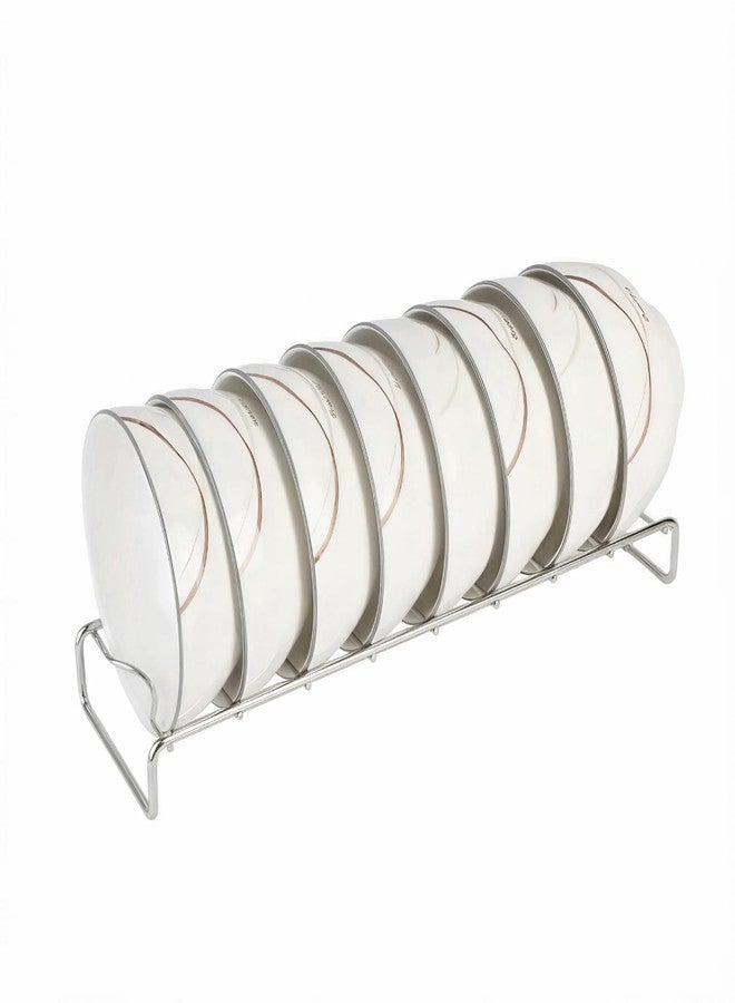IMEEA Bowl Drying Rack SUS304 Stainless Steel Compact Countertop Organizer for 8 Small Bowls Kitchen Sink & Cabinet Storage Rack, Metal Bowl Holder - Image 1
