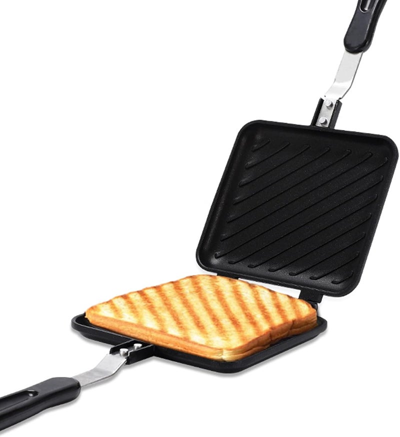 YueStar Toasted Sandwich Maker Non-stick Grilled Sandwich Panini Maker With Insulated Handle Hot Sandwich Maker Grilled Cheese Machine - Image 2