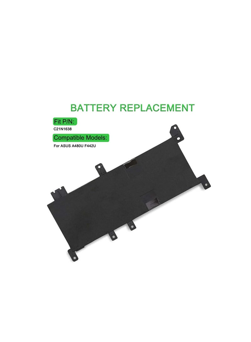 Terabyte Battery C21N1638 For ASUS X442UR X442UQ X442UN F442U F442UR A480U X442U - Image 3