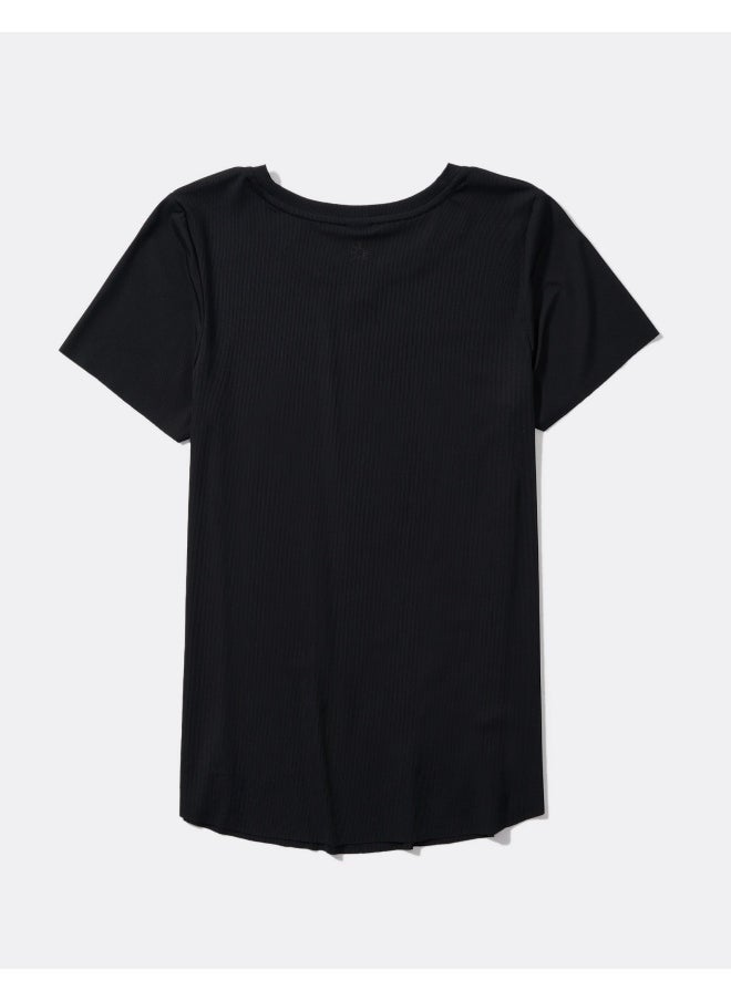 Aerie - Round Neck Crop T-Shirt - Image 1