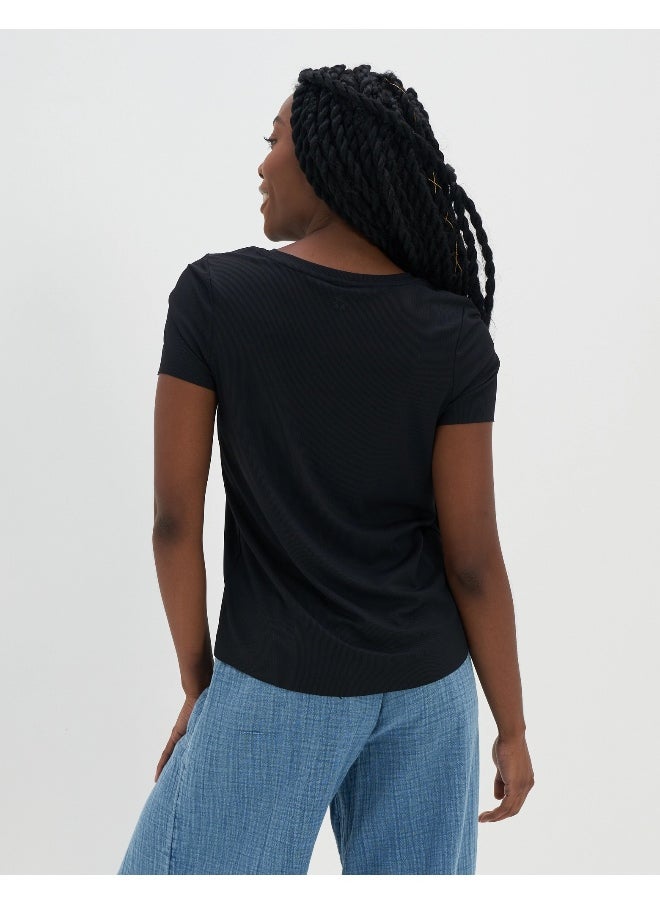Aerie - Round Neck Crop T-Shirt - Image 1