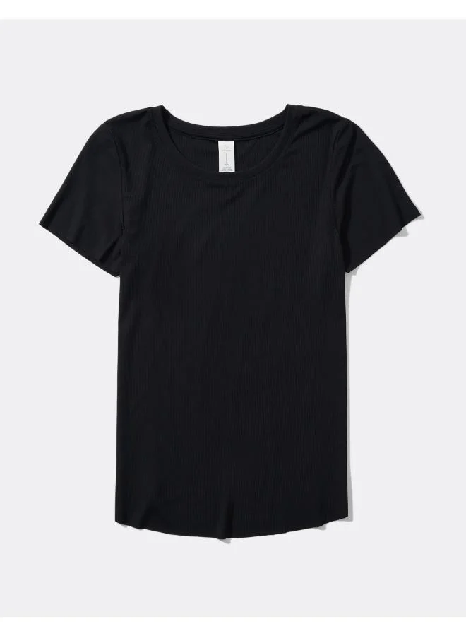 Aerie Round Neck Crop T-Shirt