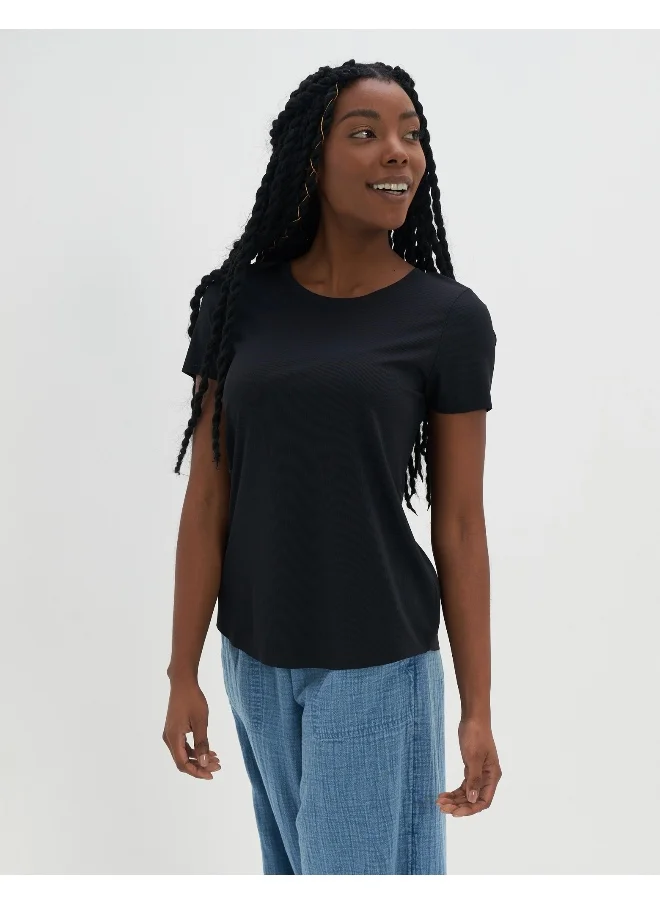 Aerie Round Neck Crop T-Shirt