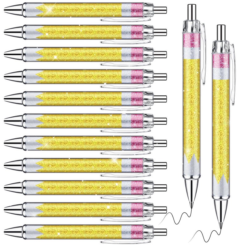 Motipuns 24 Pcs Teachers Pens Bulk Teacher Appreciation Gifts Cute Ballpoint Pens Best Teaching Thank You Gifts for Teachers' Day Woman Nurse Coworker Staff Office Writing Stationery Supply - Image 1