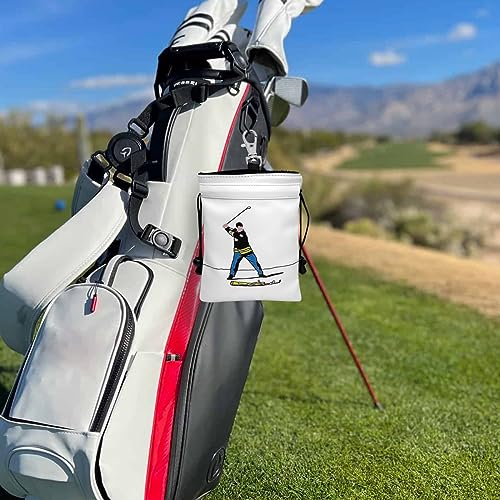 barudan golf حقيبة ممتلكات غولف مضحكة مع أربطة - حقيبة تي مصنوعة من الجلد الصناعي للرجال، هدايا بيضاء لعشاق الغولف - Image 4