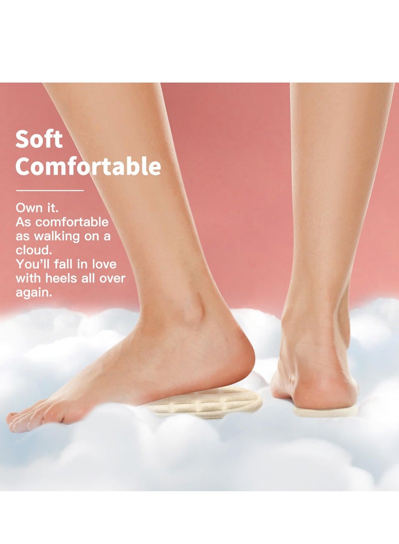 زوجان من وسائد الكعب لتخفيف آلام الكعب، أكواب الكعب، وسادات الكعب للأحذية، وحشوات الكعب للنساء، وسادات مريحة للكعب العالي، وحشوات الكعب لالتهاب اللفافة الأخمصية للرجال والنساء - Image 2