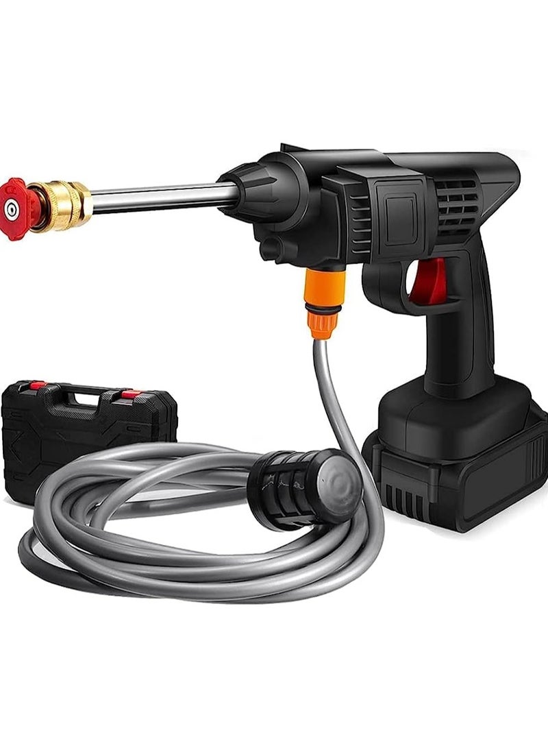 48V Cordless Portable Washer Electric High Pressure Cleaner Machine With 3 in 1 Adjustable Nozzle For Washing Cars - Image 3
