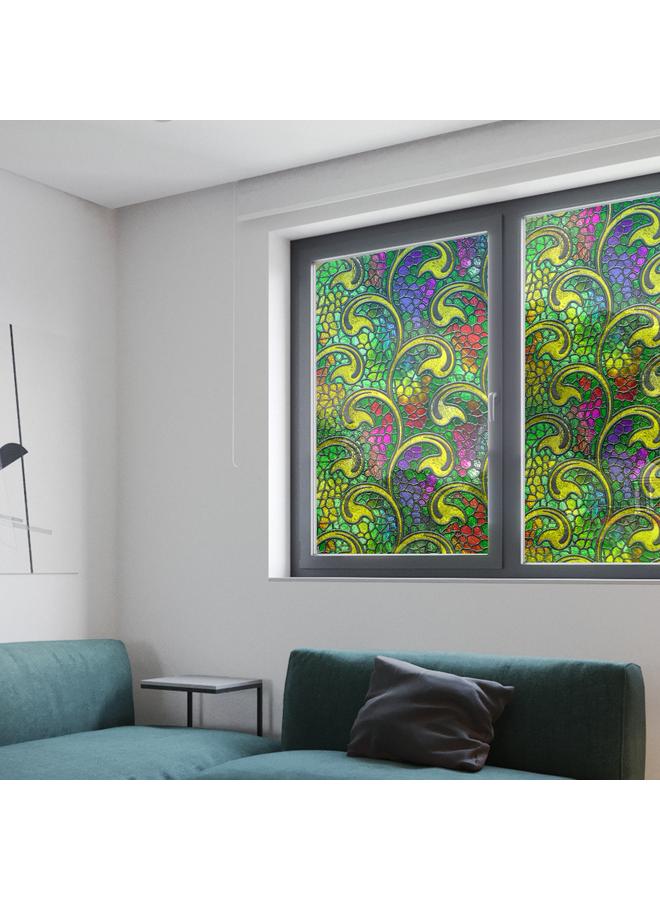 Bluejw Factory Wholesale No Glue Painted Cellophane Electrostatic No Residue Window Paper Custom Size Bathroom Window Shading Film - Image 4