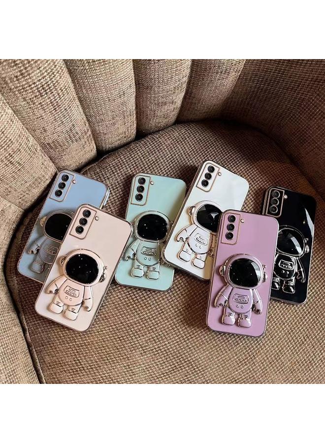 S-TOP Case For Samsung Galaxy A53 5G Plating Astronaut Holder Phone Case - Image 2