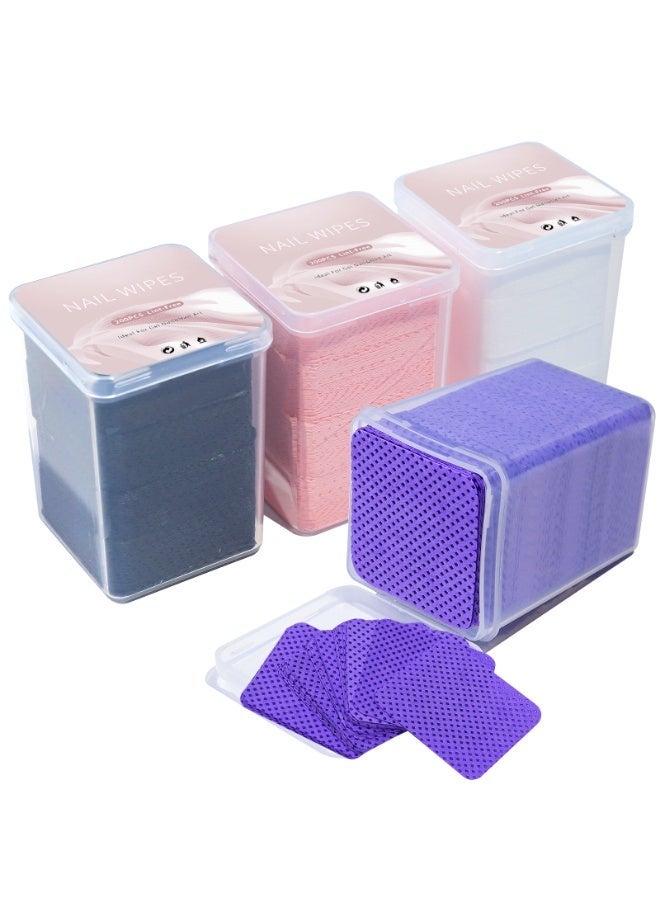 D'AMMA'N Lint-Free Nail Wipes 3-Layer Non-Woven Cleaning Pads for Nail Polish Remover & Lash Extension - Image 1