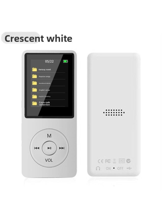 MP3 Player - Bluetooth MP3 Player for Students - White with bluetooth, Other/other-256g memory card + wired hea - Portable Music Player, English Learning Dictionary, Walkman, Wireless Study, Mp4 Support, Exam Listening - Image 1